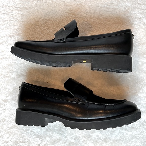Cole Haan Geneva Black Platform Penny Loafer Size 10 - Picture 8 of 15